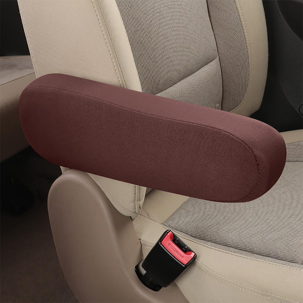 1 pcs Elastic Car Front Seats Armrests Cover Universal Auto Centre Console Armrest Protector Covers Car Accessories Interior: Red