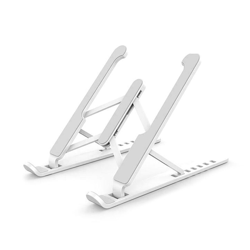 Adjustable Foldable Laptop Stand Non-slip Desktop Laptop Holder Notebook Stand For Macbook iPad Pro DELL HP Lenovo ASUS: White