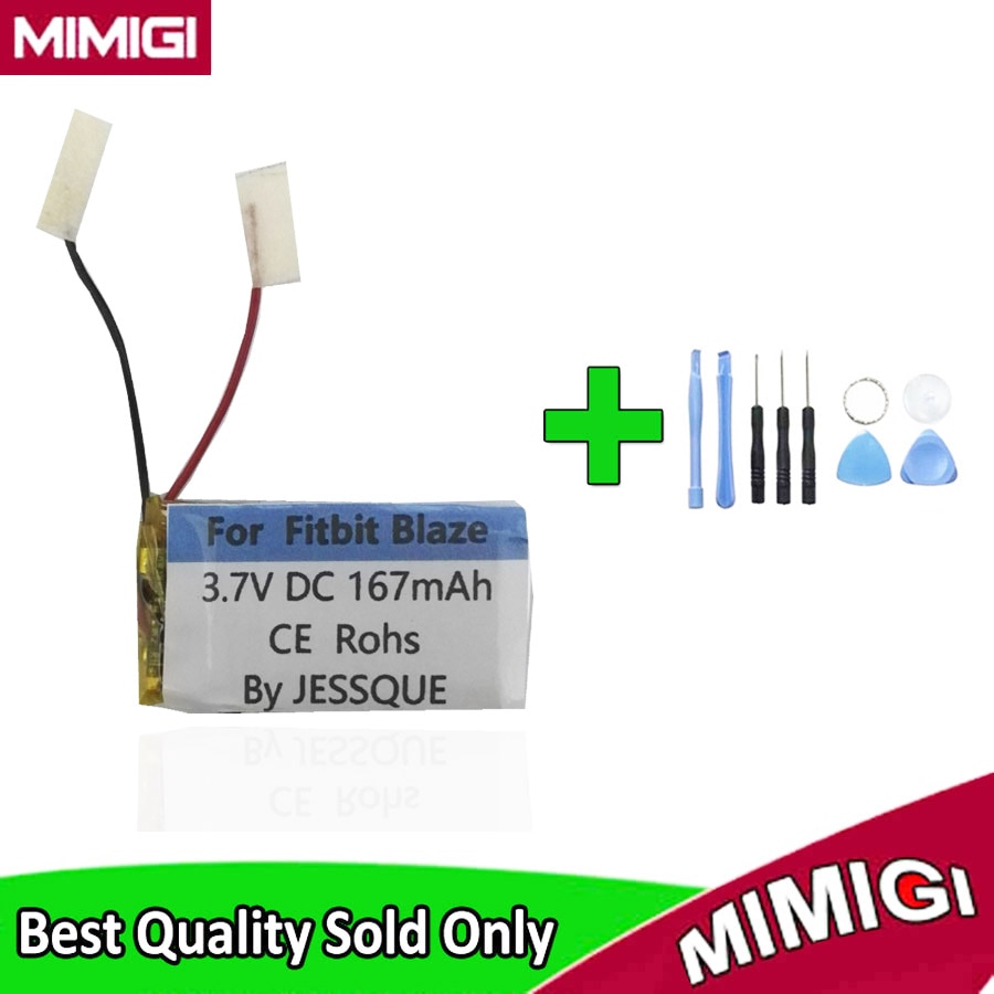 High 3.7V 167mAh Replace Battery For Fitbit Blaze Smart Watch Batterie Accumulator AKKU + Toolsets