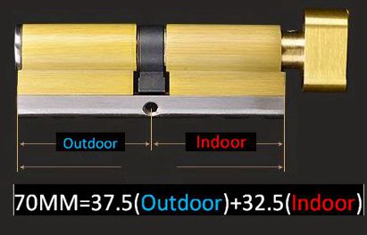 High performance safety door lock mul t lock cylinder brass cylinder lock: 70 37.5 32.5