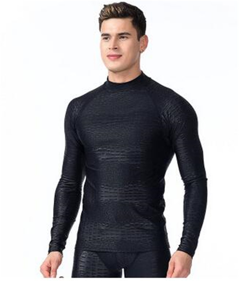 SBART Swimming Suit For Man Long Sleeves Rash Guards Quick-Dry Diving Suit Snorkeling Swimming Surfing Rash Guard Long Sleeves