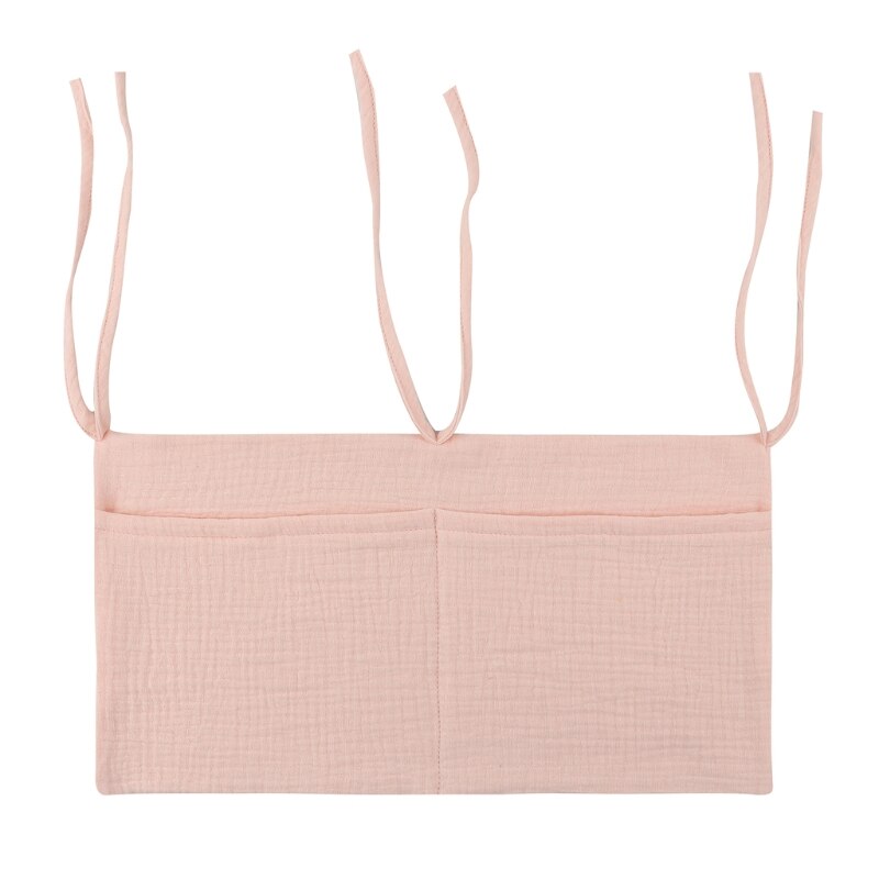 Sac de rangement suspendu pour lit de bébé et -né,en coton, berceau, organisation, jouet, couche-culotte, poche, ensemble de literie, accessoires, boutique de couches,: 11