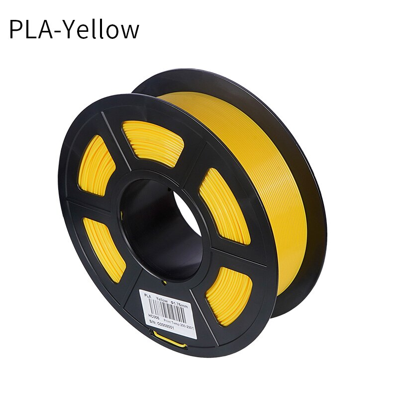 1KG 1.75mm PLA Filament Printing Materials For 3D Printer Extruder Pen Rainbow Plastic 3D Printer Filament: Yellow