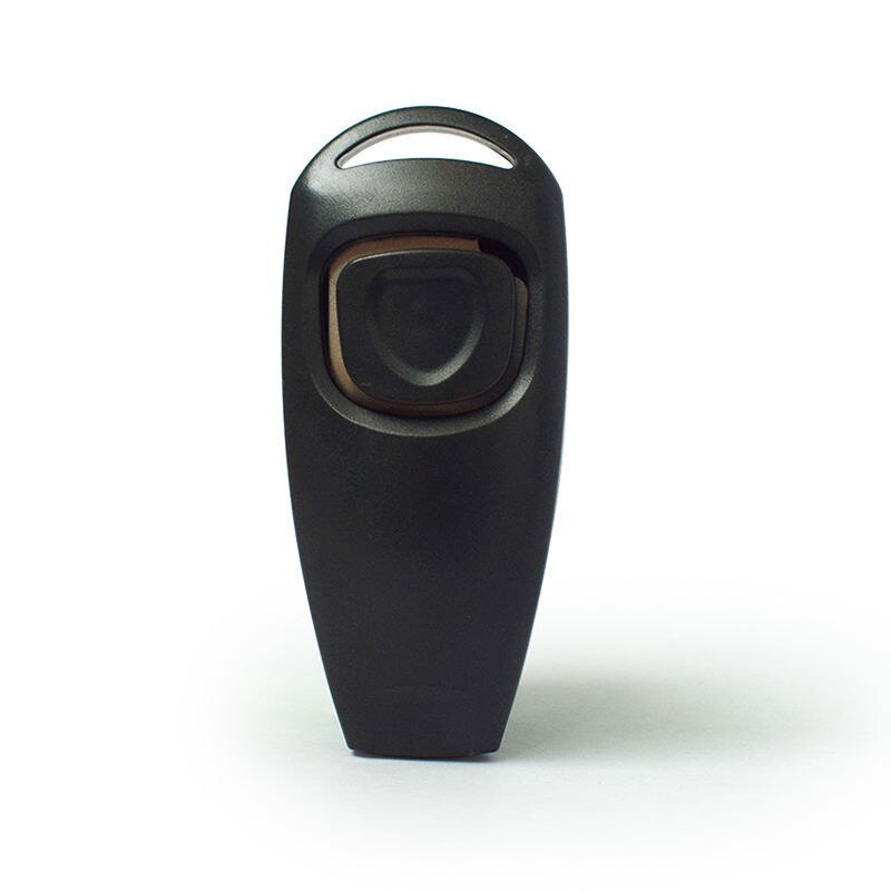 Silbato portátil de forma bonita para perros, guía de ayuda de entrenamiento con llavero, silbato de entrenamiento, productos suministros para mascotas: Negro
