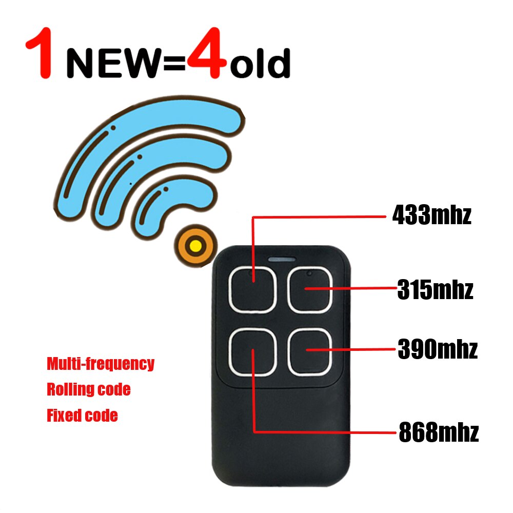 Gate Control Multi frequency 270-868 Garage Door Remote Duplicator for DETIC DEA DASPI 433.92 Opener 433MHz Fixed Rolling Code