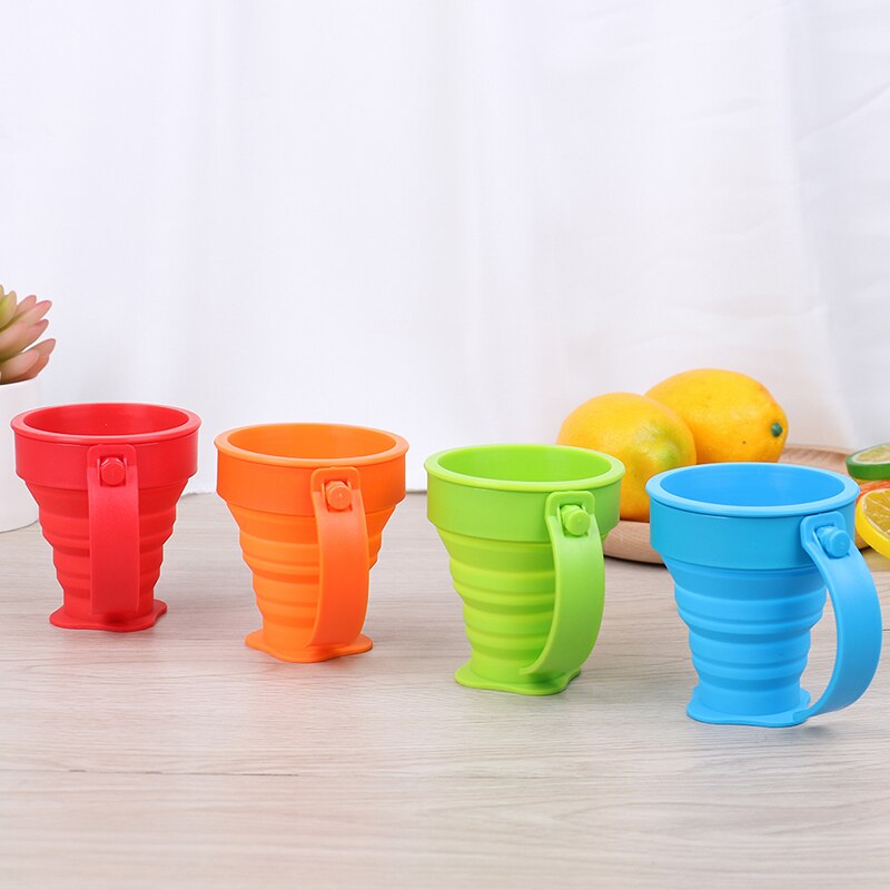 Portable Silicone Folding Cup Collapsible Foldable Outdoor Telescopic Drink Ware Travel Retractable Camping Water Cup