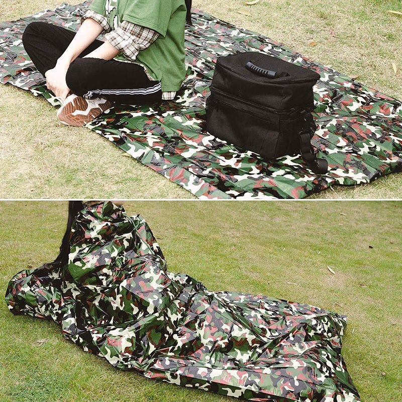 Camping Notfall Schlafsack Camo Sack Ultraleicht Wasserdichte Thermische Raum Decke Überleben Kits für Outdoor Camping