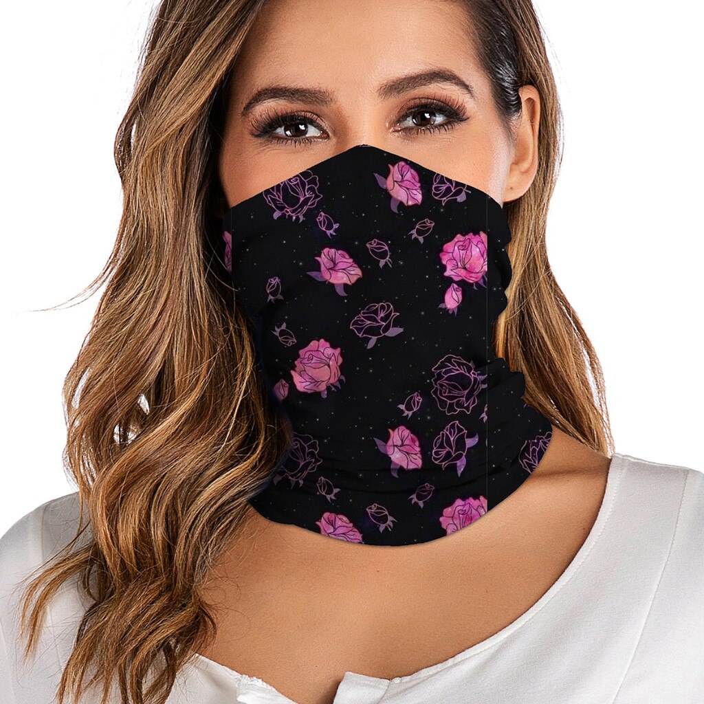 Face Bandana Scarfs Unisex Rave Bandana Neck Gaiter Tube Headwear For Women Men Face Scarf Scarf Top Scarf For Face Women#T2