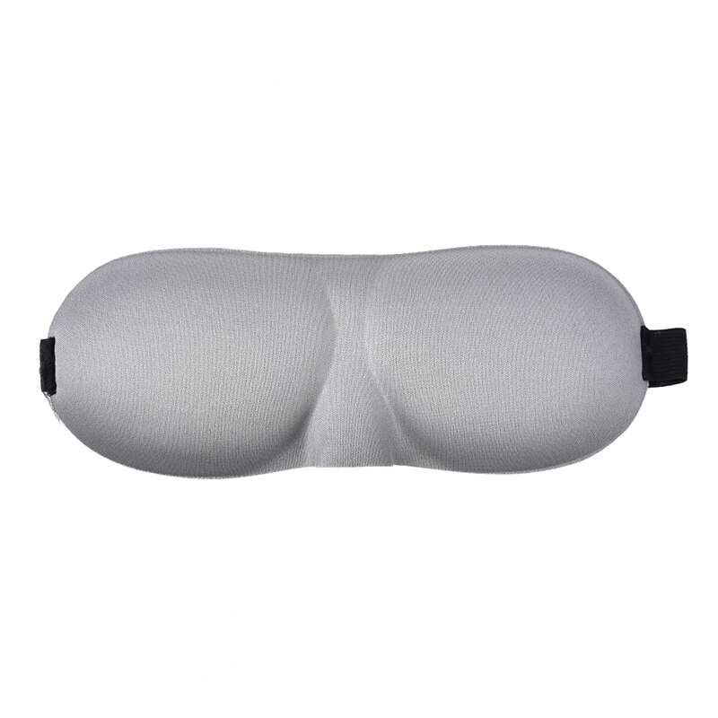 1pcs 3D Sleep Mask Natural Sleeping Eye Mask Eyeshade Cover Shade Eye Patch Women Men Soft Portable Blindfold Travel Eyepatch: gray
