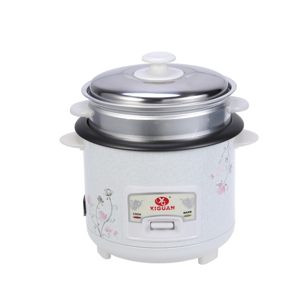 1pcs Multi-function Household Rice Cooker 400W 2L Electric Mini Automatic Food Steamer