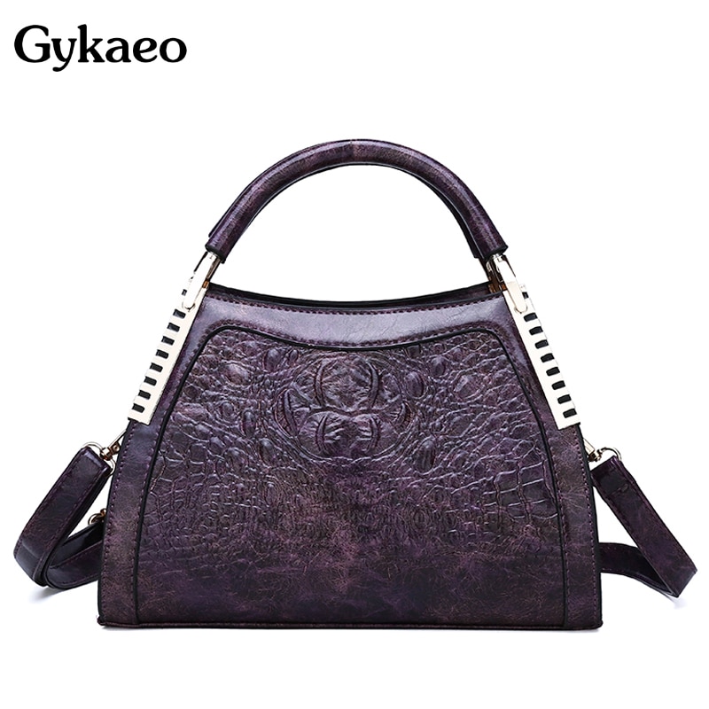 Gykaeo Luxe Handtassen Vrouwen Tassen Mode Krokodil Patroon Schoudertas Dames Party Messenger Bags Bolsa Feminina