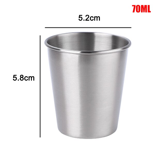 30/70/180/320ml metal kop krus drikke kaffe øl tumbler rejse hjemmekontor @ls: 70ml