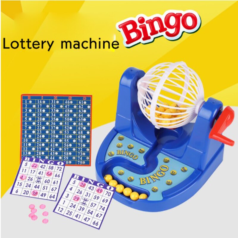 Mini Party Board Game Lucky Nummer Plukken Machine Loterij Bingo Games Schudden Gelukkige Bal Entertainment Educatief Speelgoed voor Kinderen