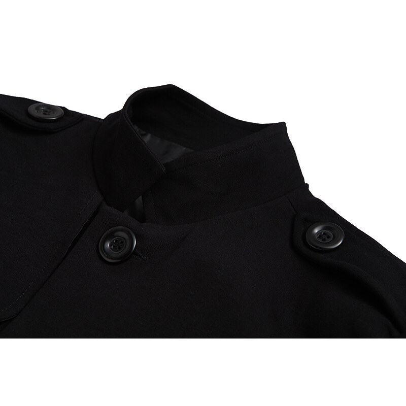 Stand Mannen Mode Blazers Kraag Business Work Party Prom Casual Pak Jas Mao Stijl Slim Fit Jeugd Dagelijks Leven grijs Zwart