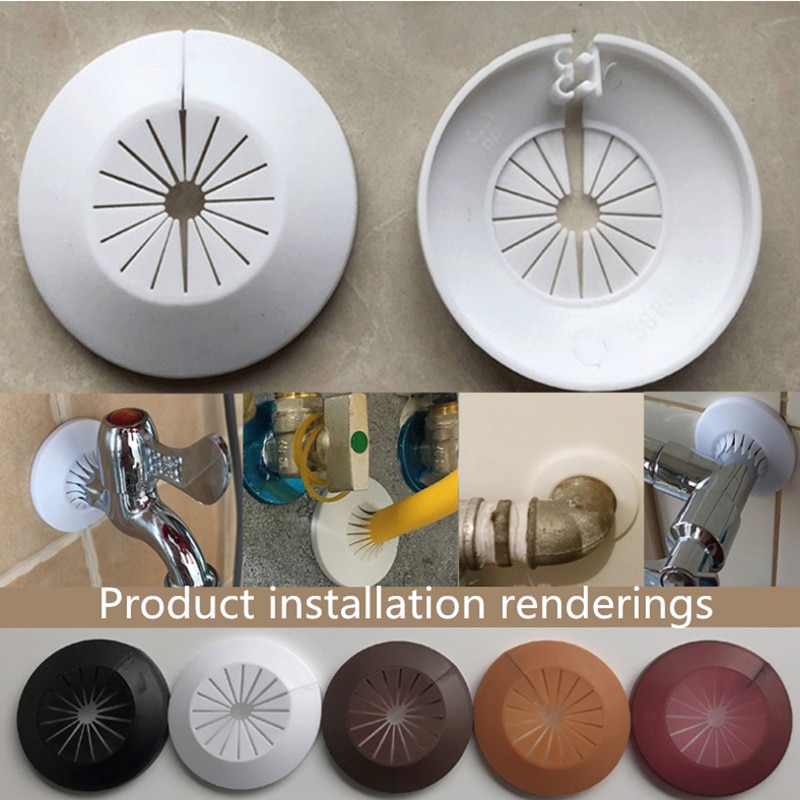 1 stücke Kunststoff Zauberstab See kanal abdeckung dusche wasserhahn winkel ventil Rohr stecker dekoration abdeckung schnappen-auf Platte küche wasserhahn zubehör