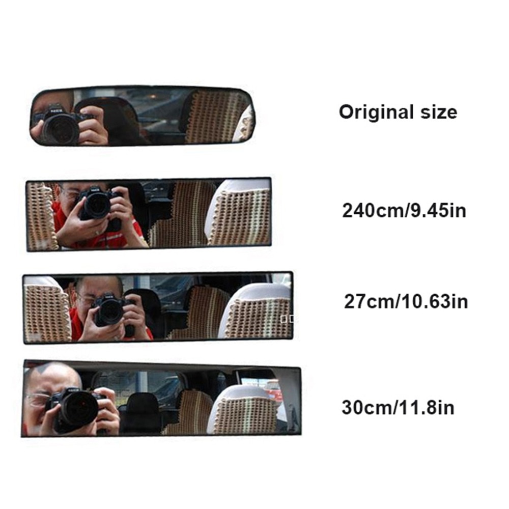300/270/240Mm Auto-interieur Anti-Glare Achteruitkijkspiegel Grote Spiegels Clip-Op Breed hoek Panoramisch Spiegel Baby Achteruitkijkspiegel