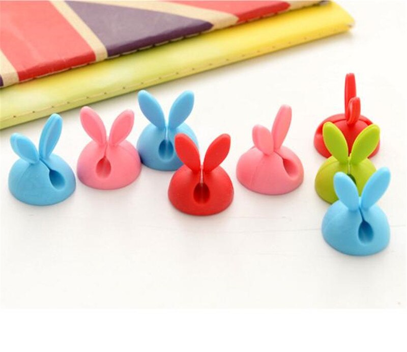 Cable Clip Desk Tidy Wire Lead USB Charger Cord Holder Secure Table