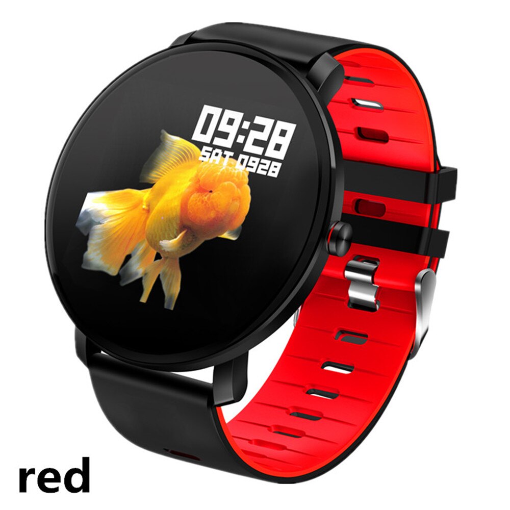 Voor blackview  bv9800 bv6800 pro  bv5800 bv9500 bv9700 pro smart watch  ip68 smart armband hartslagmeter fitness oefening: Rood
