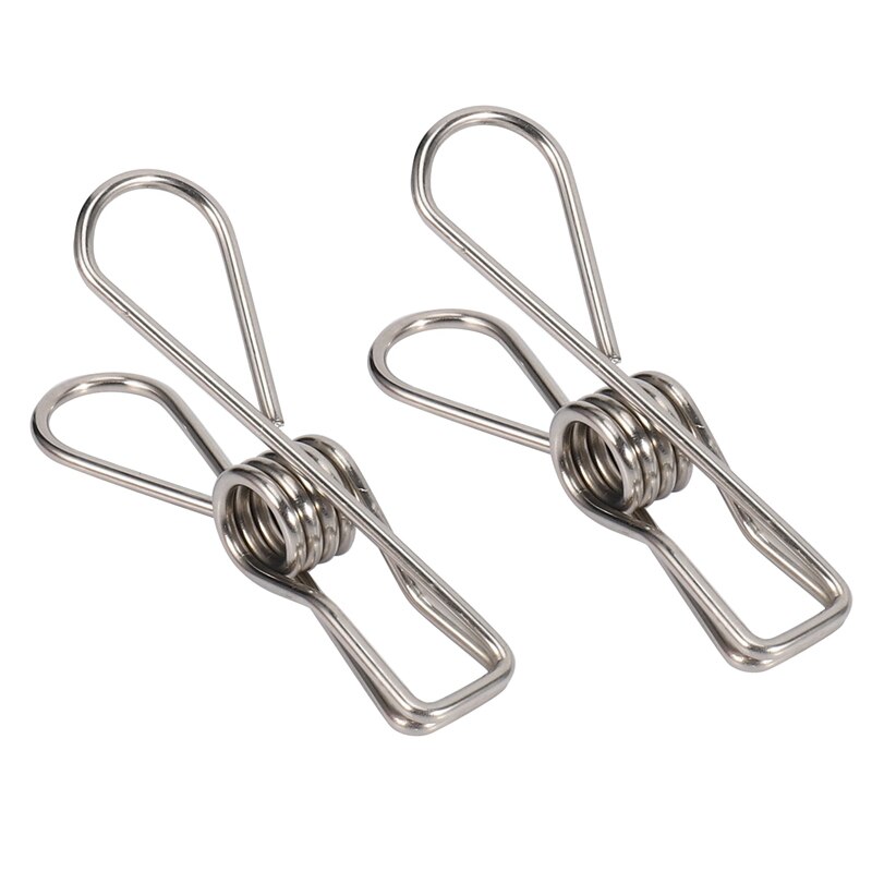 48 Pcs Stainless Steel Wire Clip, Multi-Function Clip, Utility Clip Pins Hanging Clip Office Fastener