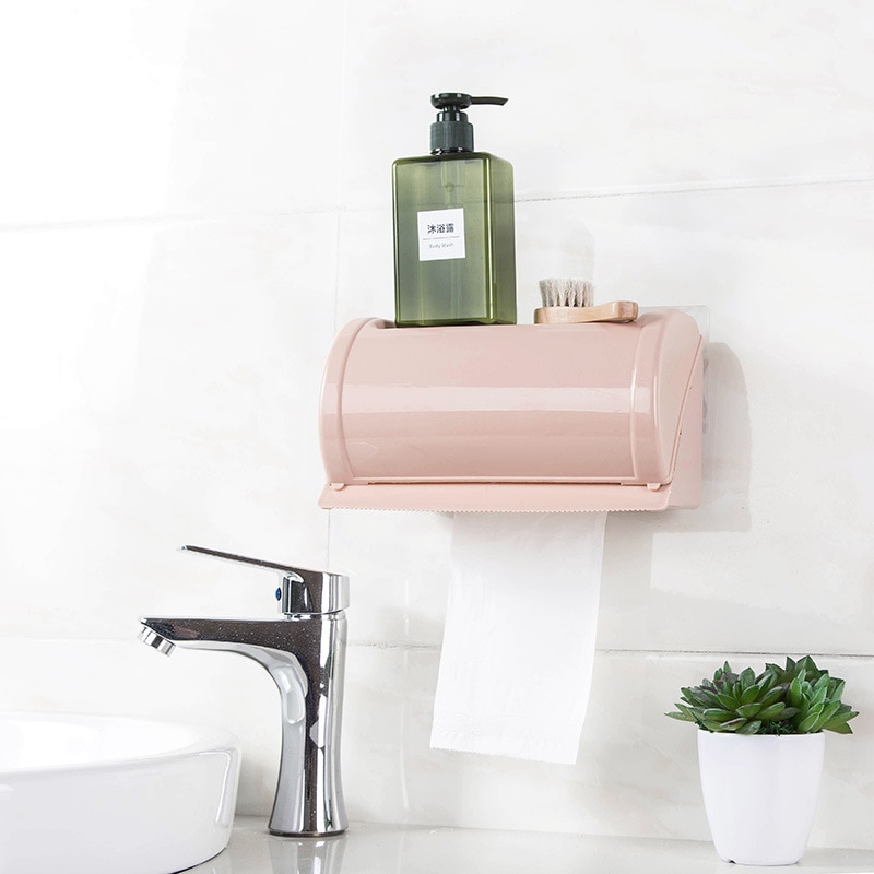 Multifunctionele Waterdichte Toiletrolhouder Badkamer Opslag Duurzaam Houder Voor Papieren Handdoeken Handig Papieren Handdoek Houder
