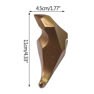 Hook Storage Decorative Clothes Hook Household Bird Storage Hanger Hat Hook Wall Hanging Porch Wall Hanging Key Hooks: Gold-b
