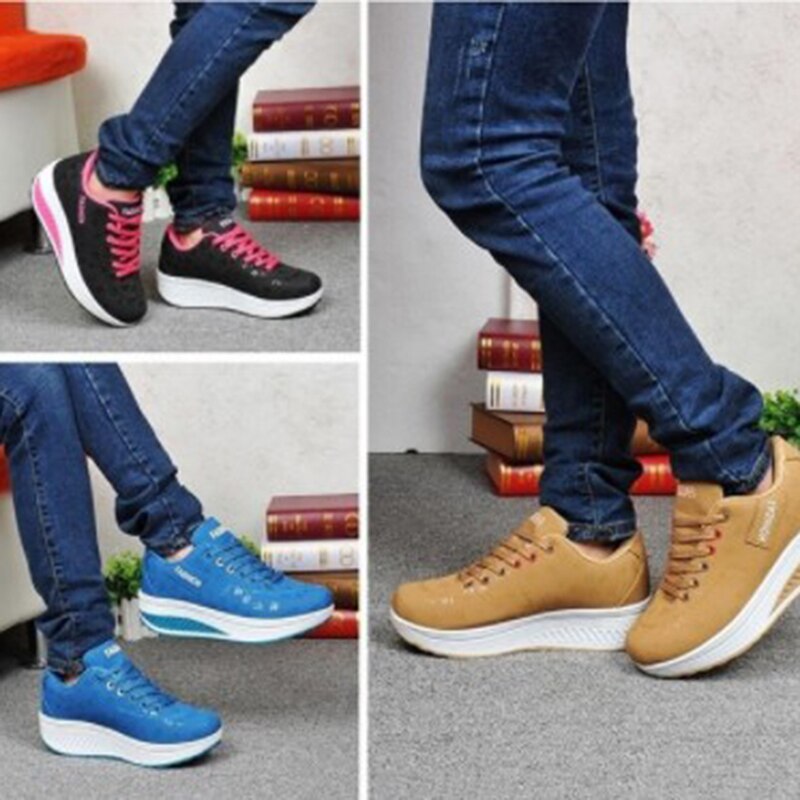 Dames plateauschoenen casual sport wandelschoenen veterschoenen sportschoenen all-match outdoor damesschoenen