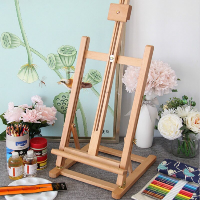 Mini Caballete De Pintura al óleo para artista, Caballete De madera para Pintura De acuarela, accesorios De Pintura, Lienzo