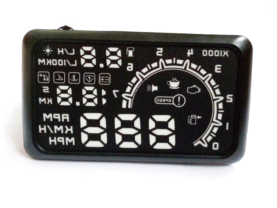 HUD Head Up-pantalla Hud para coche, sistema de advertencia de velocidad, buena , interfaz OBD2