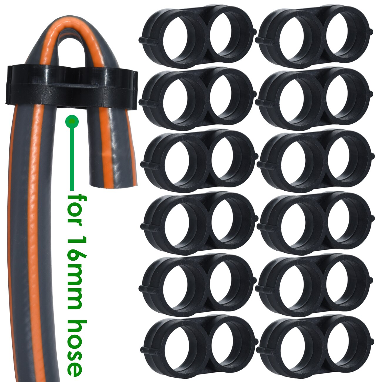 KESLA 40PCS 16MM Barbed Elbow Tee End Plug Drip Tubing Water Connectors Adapter 1/2 Fittings Garden Coupling Adaptor Pipe Repair