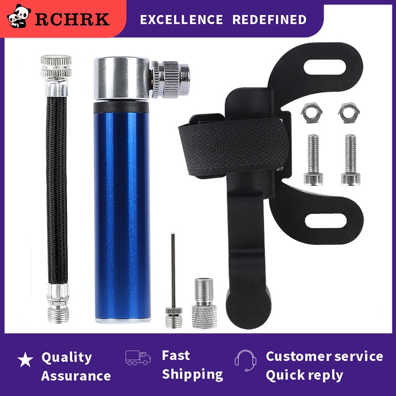 Minibomba de mano para bicicleta, inflador de aire de neumático, válvula Schrader Presta, manguera de aguja de bola, accesorios portátiles para bicicleta de montaña, Universal,