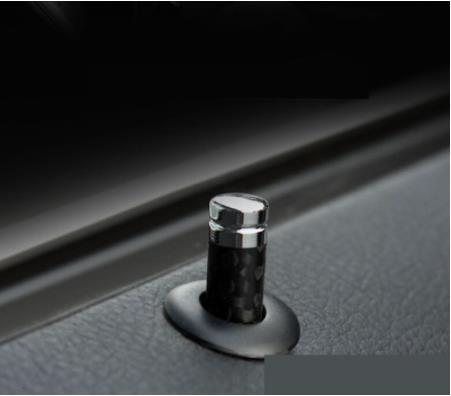 Carbon Fiber Bolt Door Lock Stick Pin Cap Case Car Accessories for Dodge Charger Ram 1500 Challenger Jeep Grand Cherokee Caravan