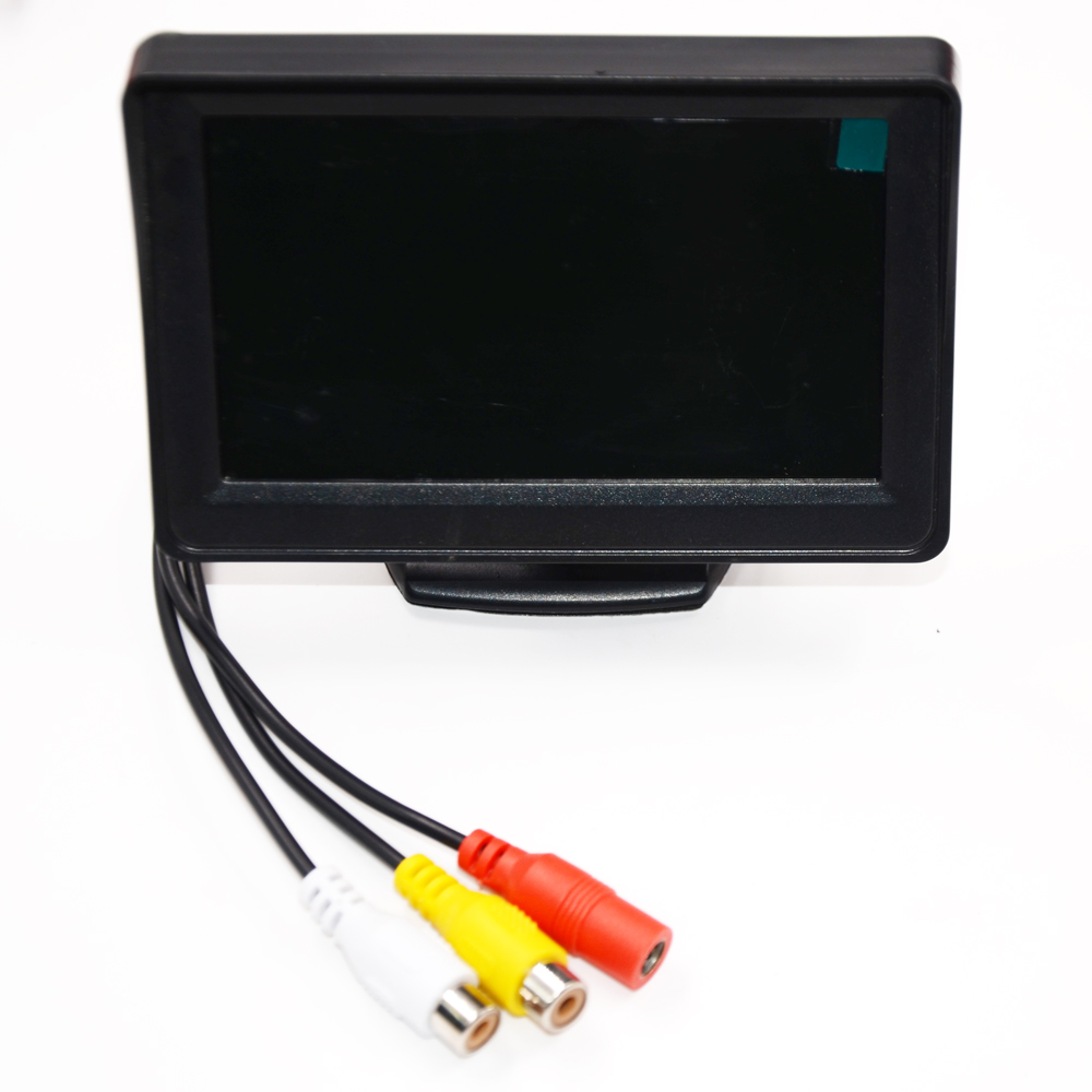 BYNCG 4,3 &quot;Auto Rückspiegel Monitor Auto Parkplatz System + LED Nachtsicht Sicherung umkehren Kamera CCD Auto Hinten Aussicht Kamera