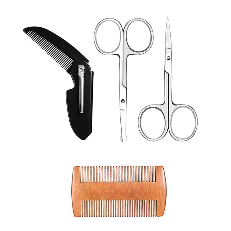 Conjunto de herramientas para el cuidado de la barba y el bigote para hombre