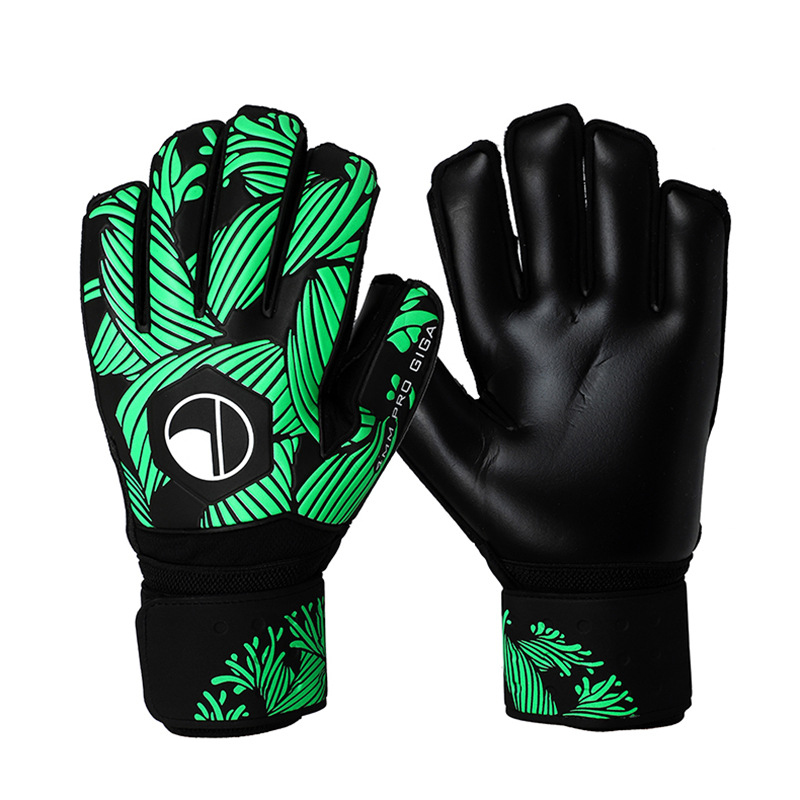 Voetbal Doelman Latex Vinger Handschoenen Speciale Handschoenen Voor Primaire En Middelbare Scholieren Speciale Game Protectors Voor Volwassenen: green / XXXL