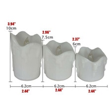 3 sztuk doprowadziło robić parzenia herbaty zegar elektryczny herbata światło świece doprowadziło herbaty światła moc baterii