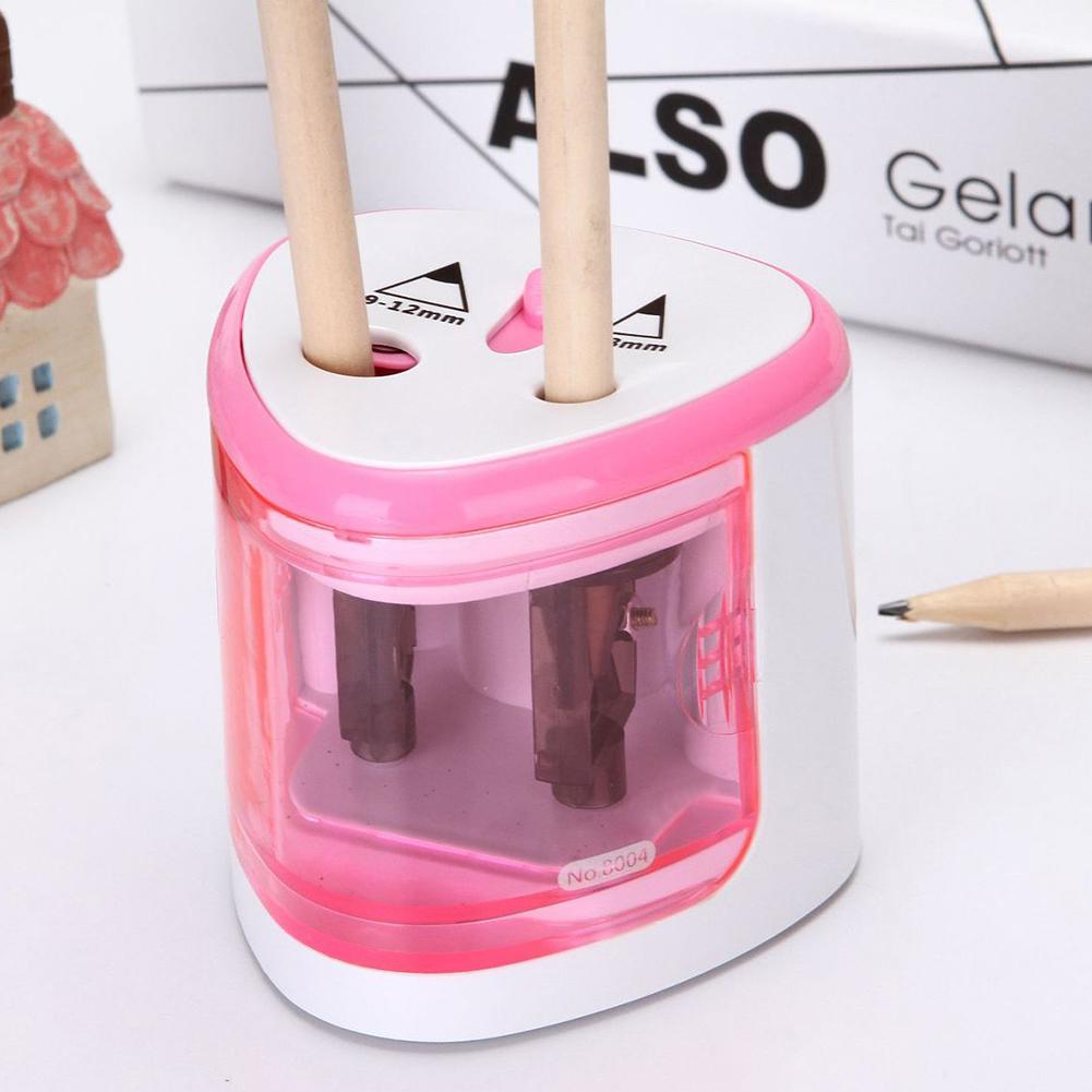 Electric Auto Pencil Sharpener School Sharpener Stationery for Pencils and Colored Pencils Battery/USB Charge Powered