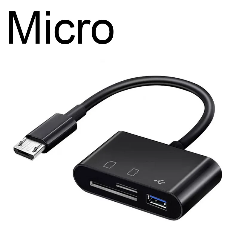 Type-C Adapter TF CF SD Geheugenkaartlezer OTG Schrijver Compact Flash USB-C Voor IPad Pro Huawei Voor Macbook USB Type C Kaartlezer: Zilver
