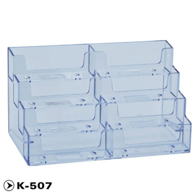 Vividcraft Desk Accessories Transparent Acrylic Counter Top Display Stand Photo Holder Business Card Holders Desk Stand JXJ1458: K-507