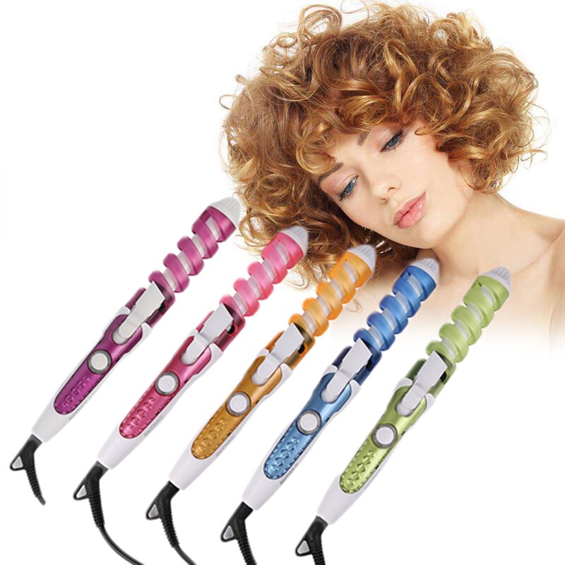 Roterende keramische stylingtools, krultang, haargolf, peerbloemkegel, elektrische haarkrultang, roller