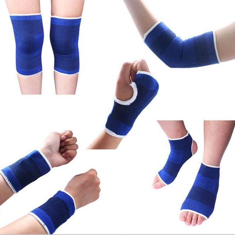 2 Stuks Elastische Knie Bescherming Band Knee Pads Brace Been Polsband Mouwen Bandage Enkelbrace Ondersteuning Fitness Gym Band