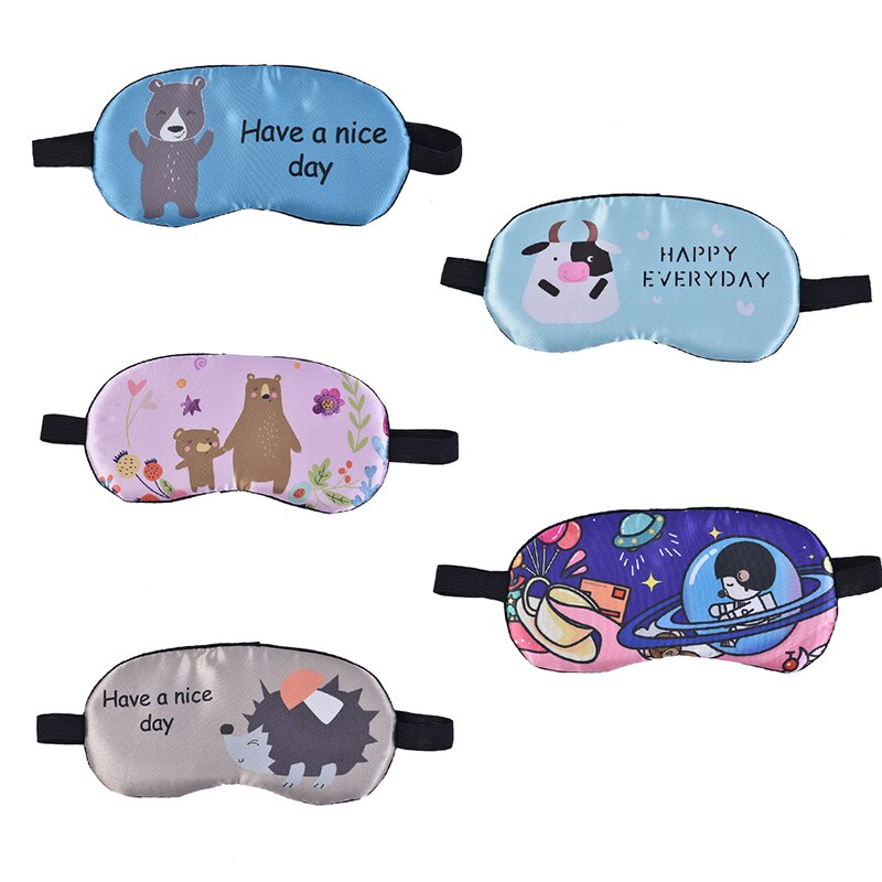1 Pcs Cartoon Cotton Eye Mask Sleep Aid Eye Patch Eye Mask Shading Eyeshield