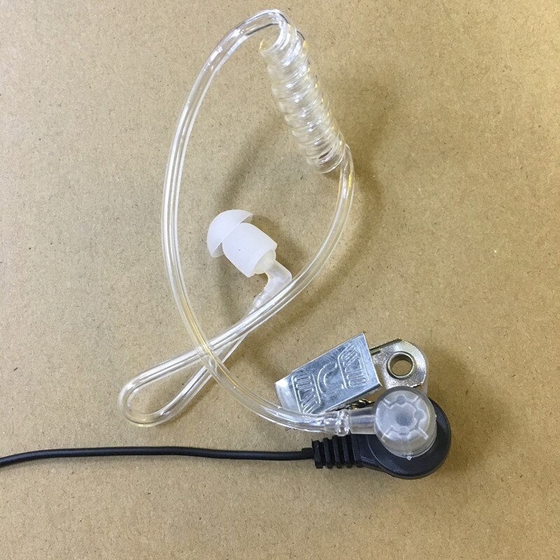 Chiaro tubo dell'aria acustica 2 spillo cuffia per ICOM IC-V8 V82 V80 V85 F3GS F11 F3001 F31 F4008 F3021 F43GS ecc walkie talkie