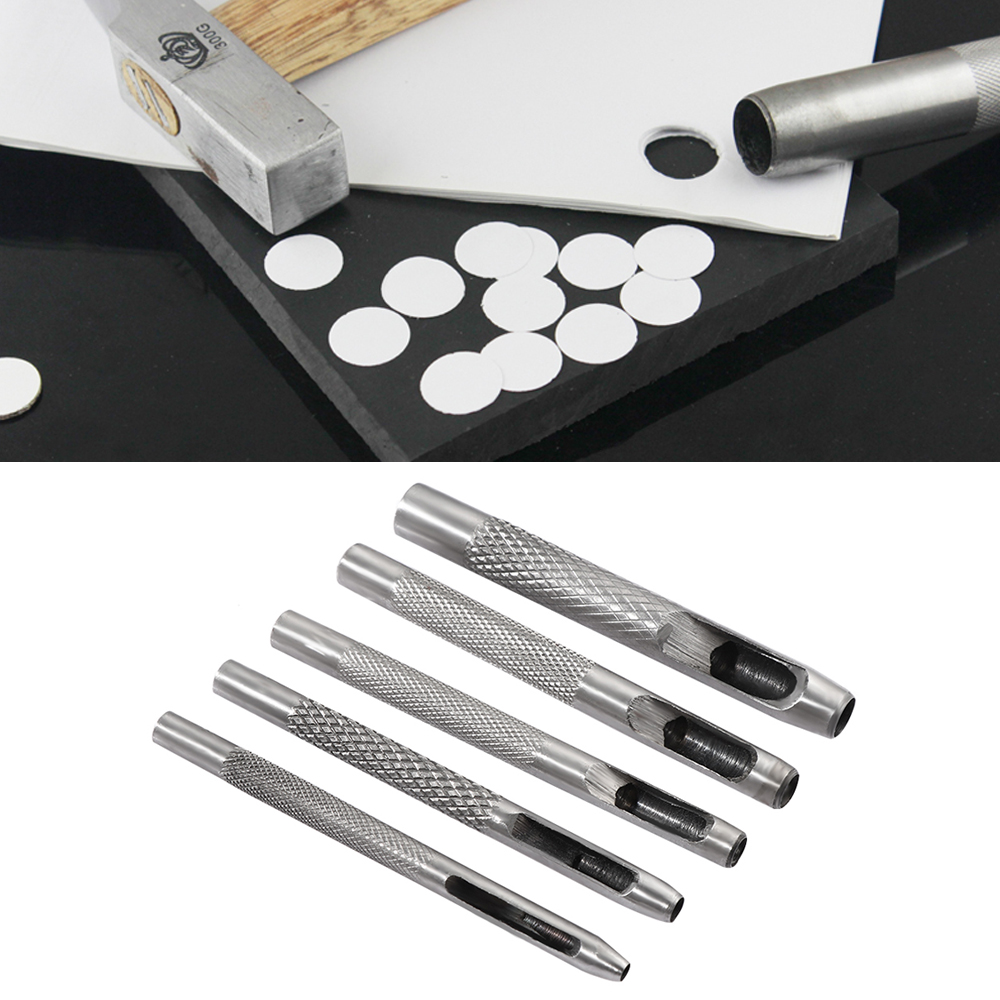 1pc Handmade Belt Punching Leather Hole Punch Hollow Drilling Tools Leather Handicraft Puncher Set Leather Tool