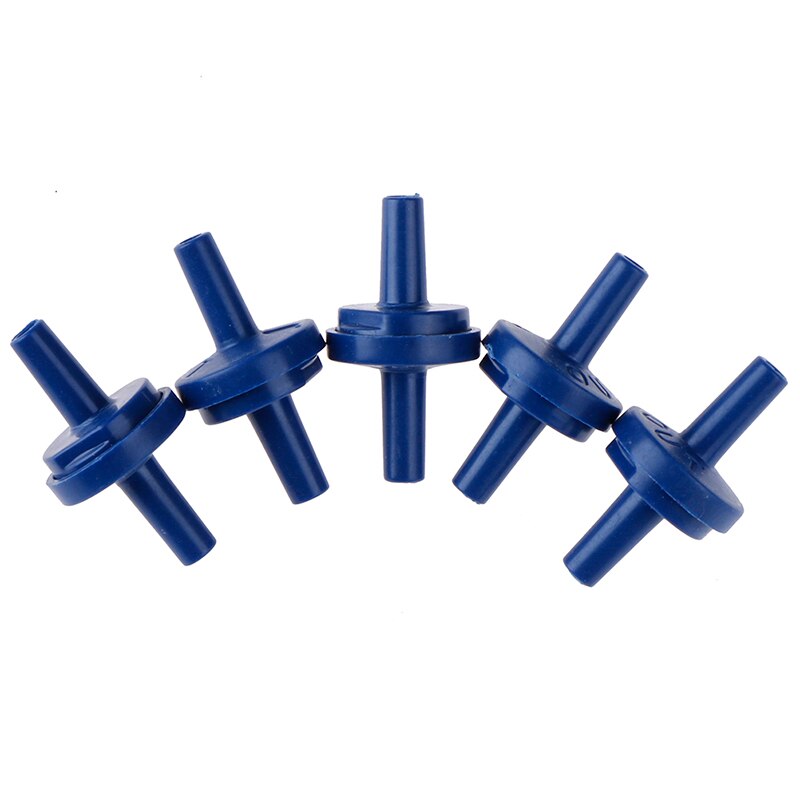 5pcs/set Aquarium Fish Tank Air Pump Check Valve One Way Non-Return Valve Fish Tank Aquarium Water Air Pump: Blue