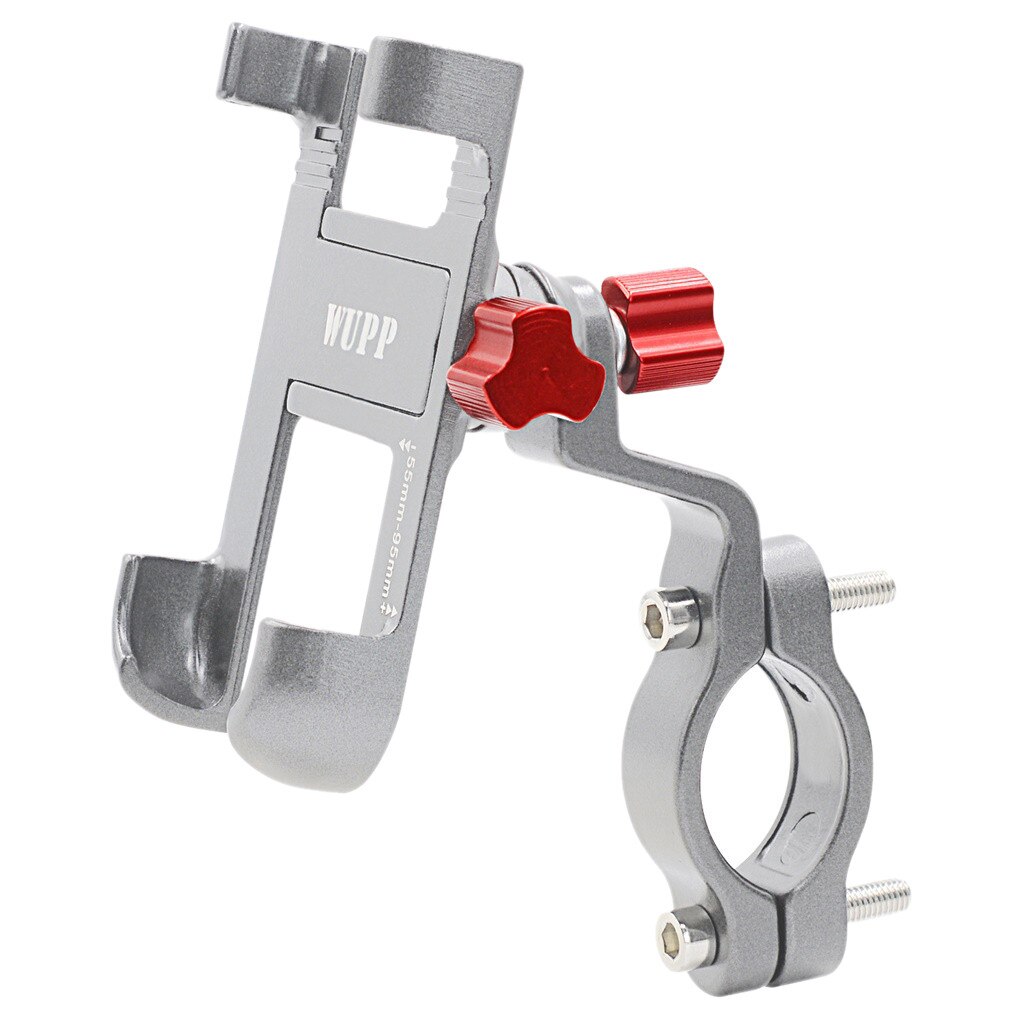 Motorcycle Bike Bicycle Aluminum Alloy Mobile Phone Bracket Handlebar Motorcycle Bicycle Phone Holder Bike Holder#25: Silver 