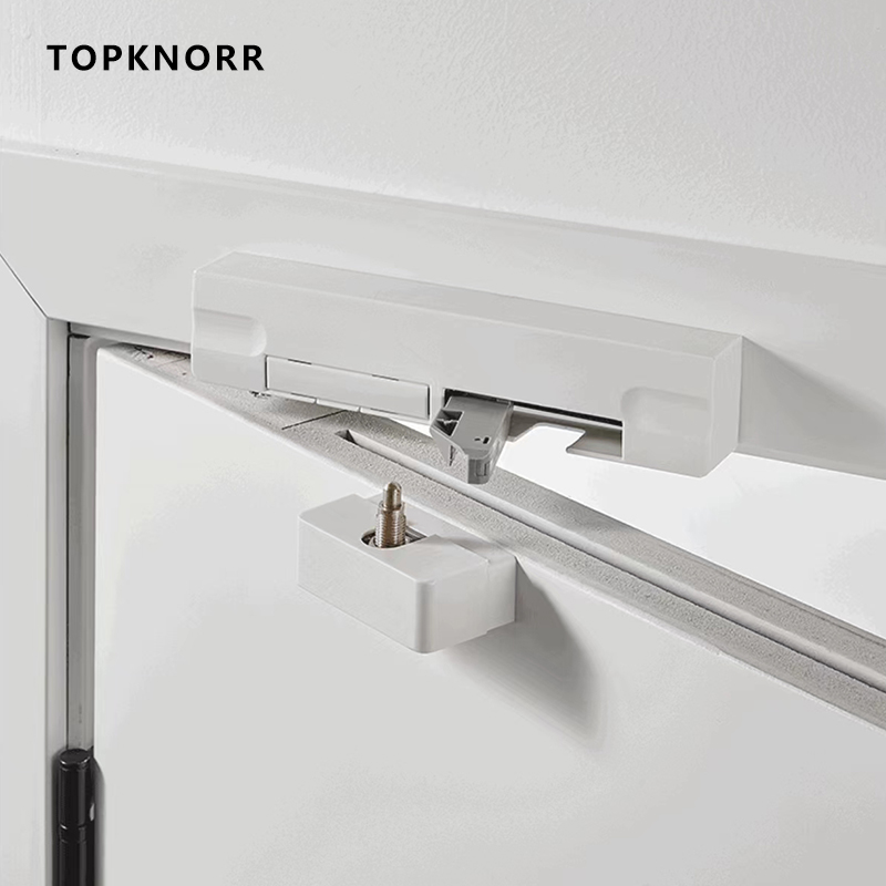 Door Damping Buffer Wooden Door Flat Outward Opening Invisible Door Home Closing Silent Hydraulic Door Closer Anti-pinch