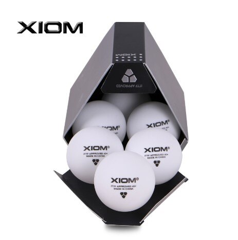 Xiom material plast 40+ mm ittf godkänd 3- stjärniga bordtennisbollar vita pingisbollar: 6 bollar