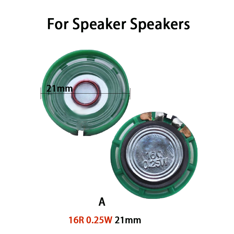 YUXI 2 sztuk dla głośnika 21/23/27/29mm 16R 0.25W zewnętrzny magnetyczny dzwonek do drzwi głośnik zabawkowy głośnik do głośnika akcesoria dźwiękowe: WHITE
