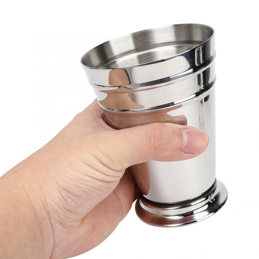 Taza de cóctel 304 de acero inoxidable con hielo, taza para beber vino, taza anticaída para Bar, herramienta para barman, copa de cóctel con hielo