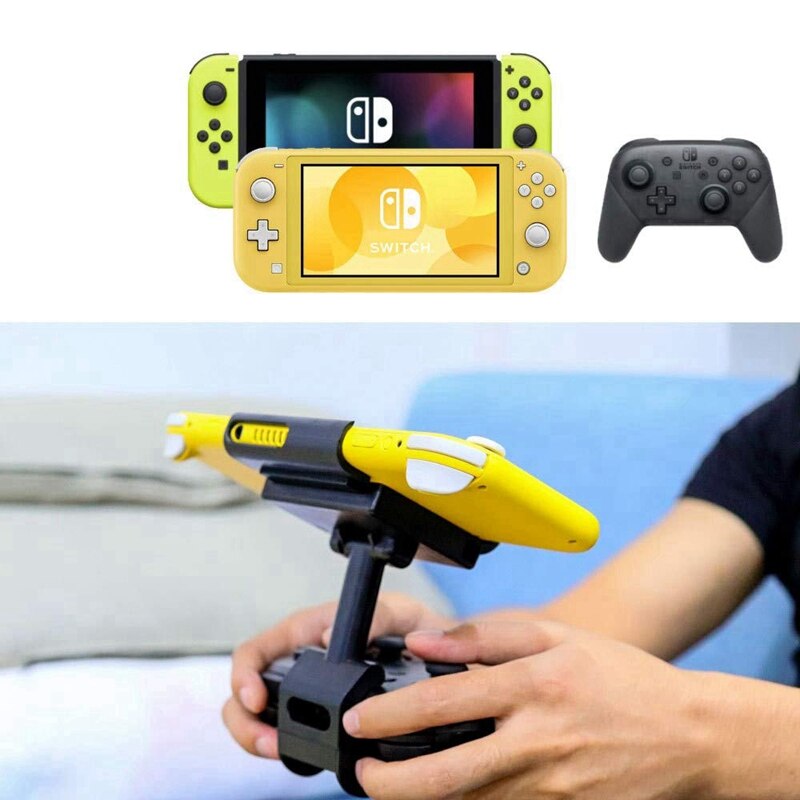 Soporte de Clip plegable con controlador NS Switch PRO para Nintendo Switch/Switch Lite, soporte de montaje para consola de juegos